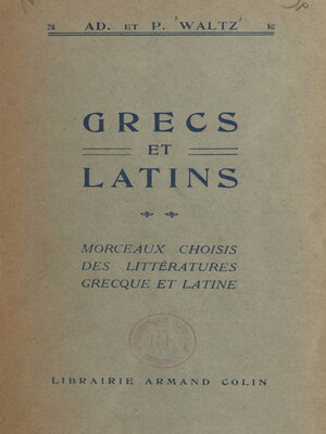 cover image of Grecs et latins